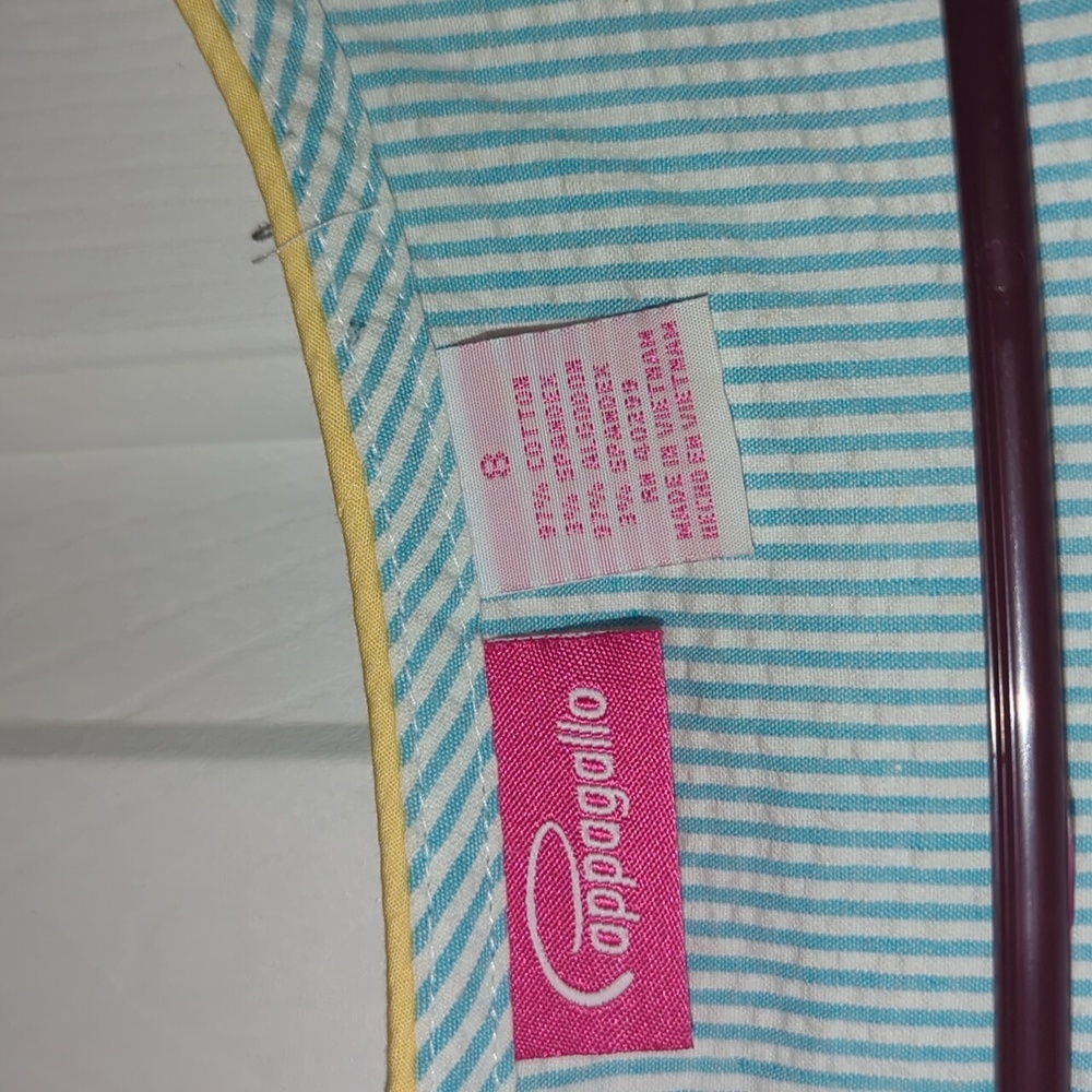 EUC Poppagallo Blue and White Stripe Dress - Picture 7 of 7